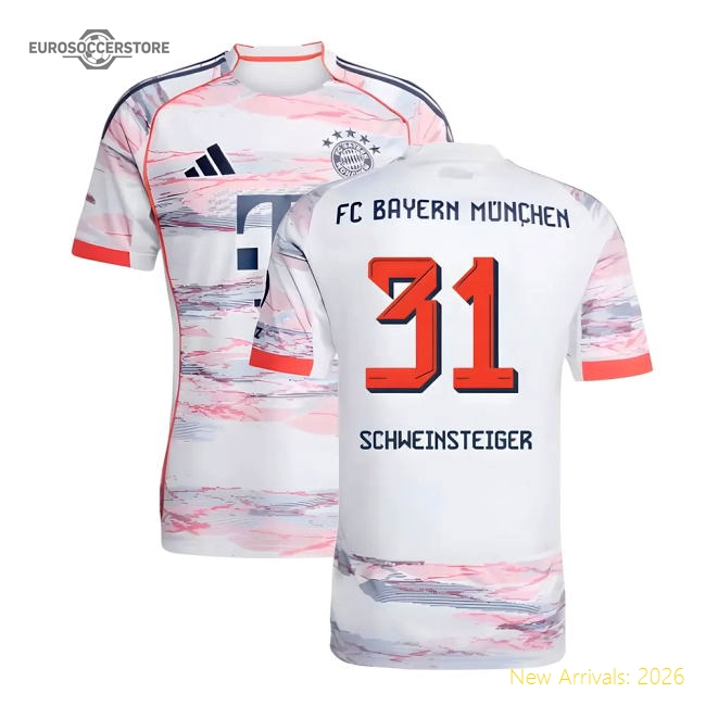 2025-2026 Bayern Munich Away Shirt (Schweinsteiger 31)-Football Shirts Shop