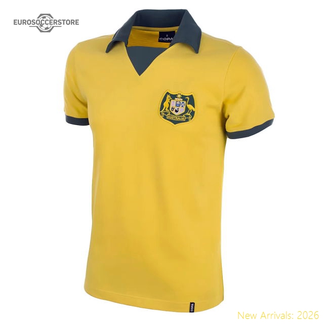 Australia World Cup 1974 Short Sleeve Retro Football Shirt-Football Shirts Shop
