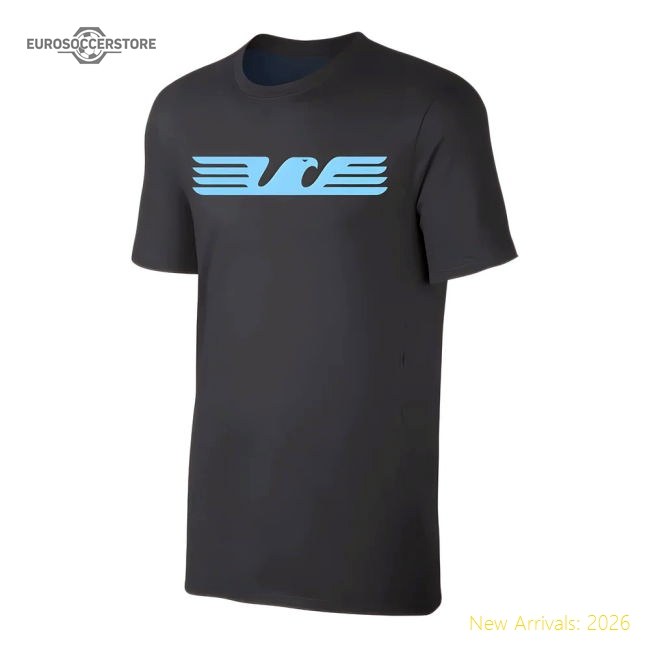 Lazio \'Eagle\' t-shirt - Black-Football Shirts Shop