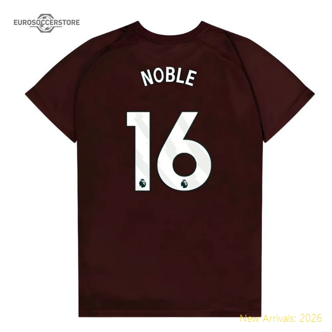 West Ham United Poly T-Shirt (Claret/Blue) - Kids (Noble 16)-Football Shirts Shop