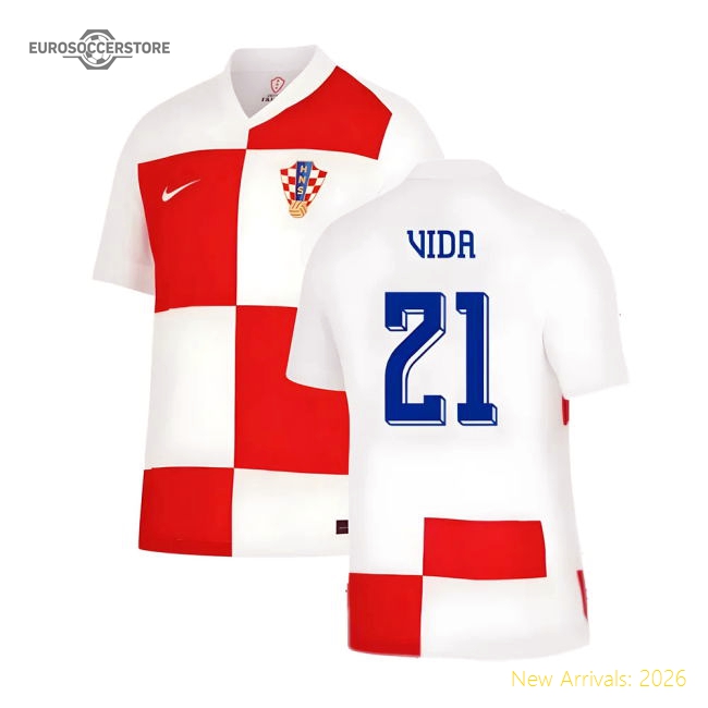 2024-2025 Croatia Home Shirt (Vida 21)-Football Shirts Shop