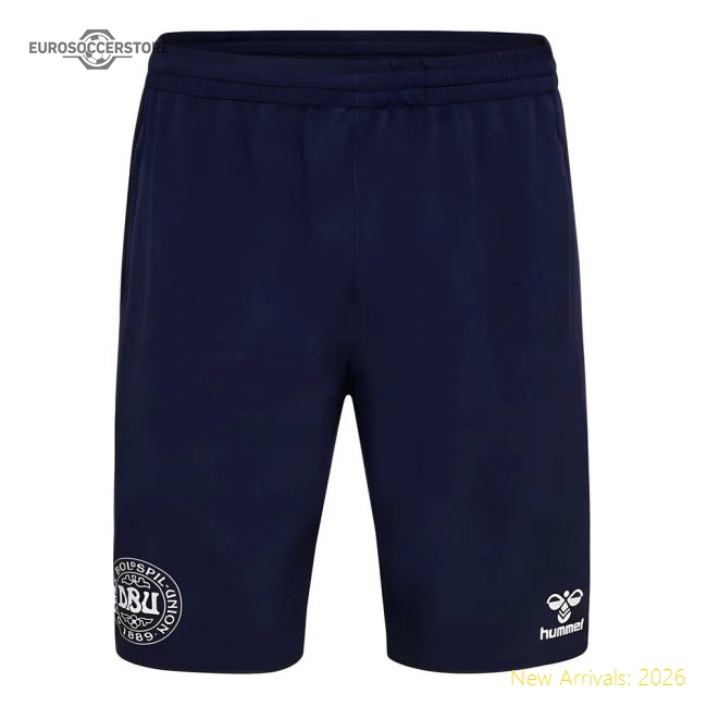 2024-2025 Denmark Training Shorts (Marine)-Football Shirts Shop