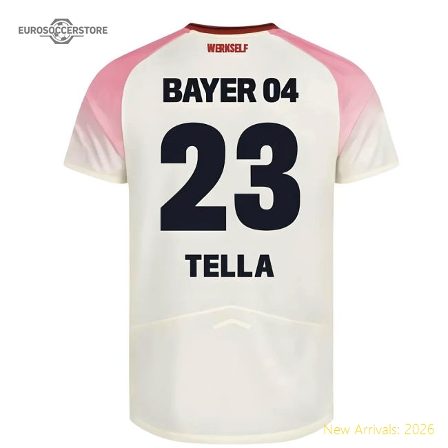 2025-2026 Bayer Leverkusen Away Shirt (Kids) (Tella 23)-Football Shirts Shop