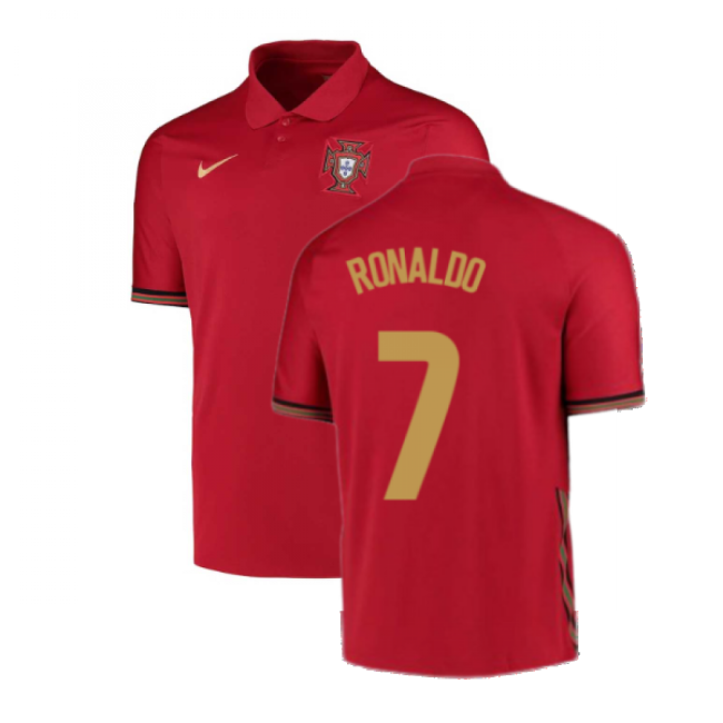 2020-2021 Portugal Home Nike Football Shirt (RONALDO 7)-Football Shirts Shop