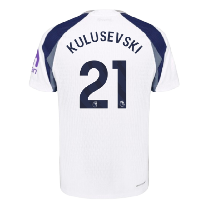 2025-2026 Tottenham Hotspur Authentic Home Shirt (Kulusevski 21)-Football Shirts Shop
