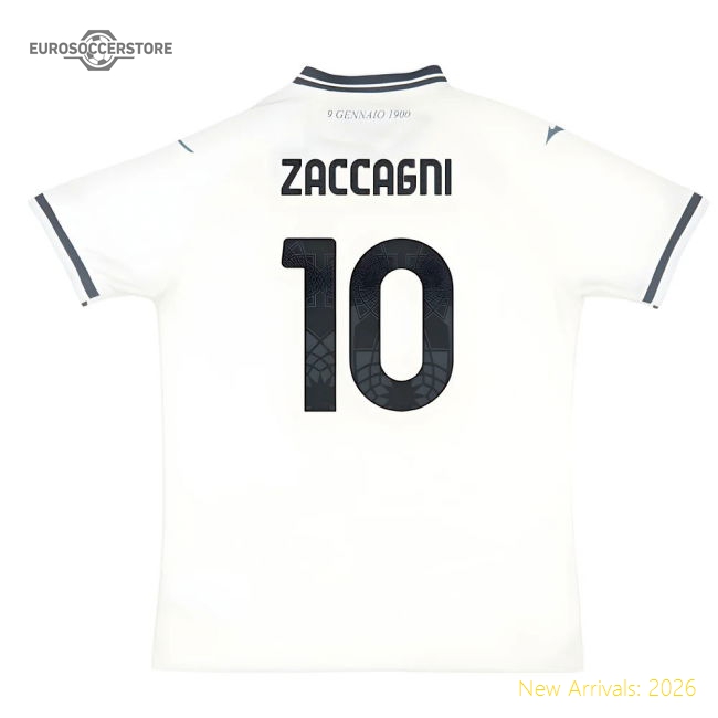 2025-2026 Lazio Away Shirt (Zaccagni 10)-Football Shirts Shop