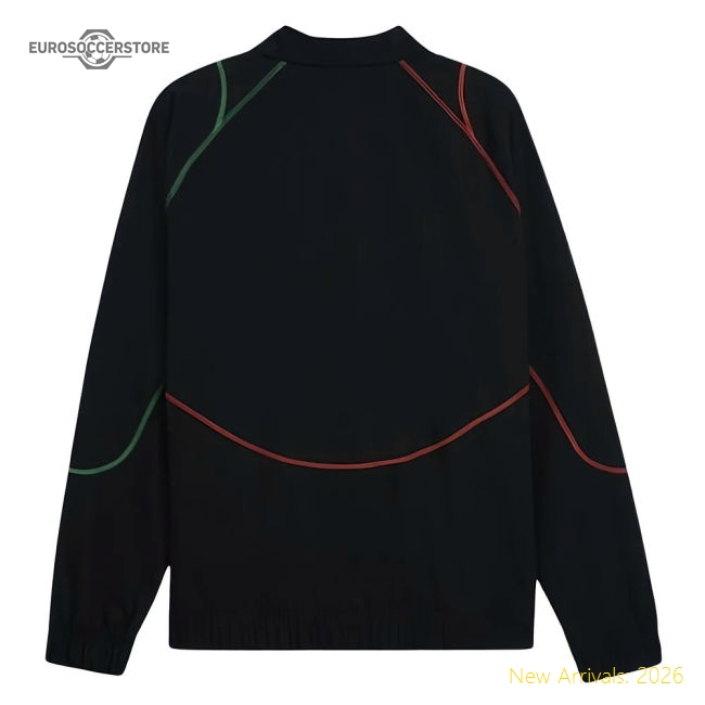 2025-2026 Morocco ftblStatement Track Jacket (Black)-Football Shirts Shop