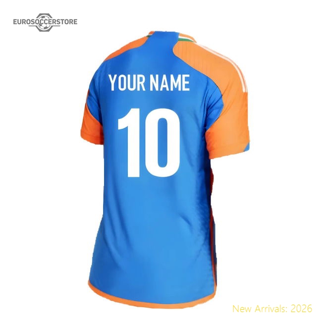 2024 India Cricket T20I Jersey (Your Name)-Football Shirts Shop