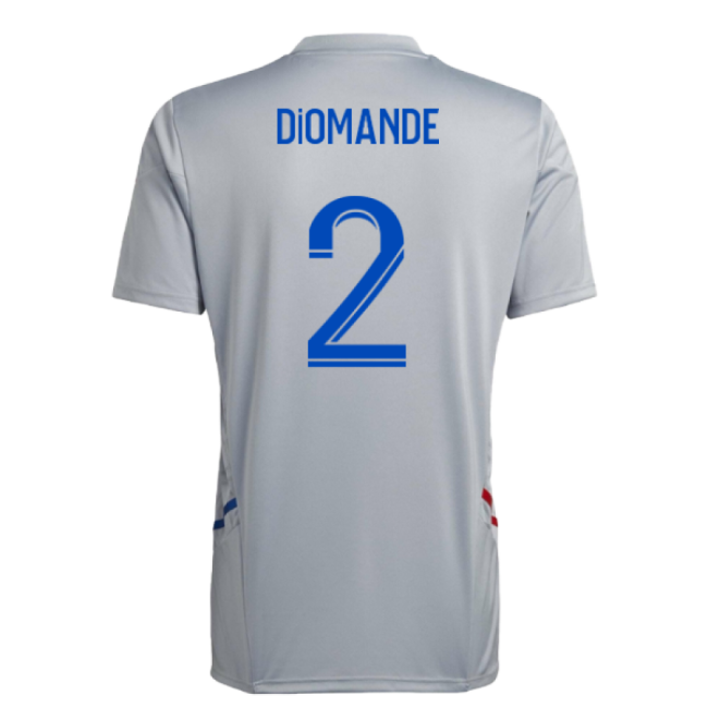 2022-2023 Olympique Lyon Training Jersey (Halo Silver) (Diomande 2)-Football Shirts Shop