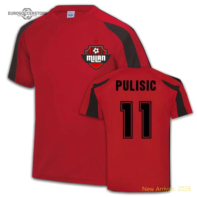 AC Milan Sports Training Jersey (Christian Pulisic 11)-Football Shirts Shop
