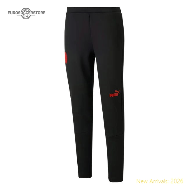 2022-2023 AC Milan Casuals Pants (Black)-Football Shirts Shop