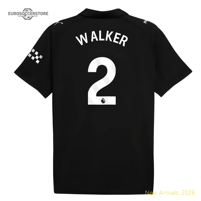 2025-2026 Man City Away Shirt (Walker 2)-Football Shirts Shop