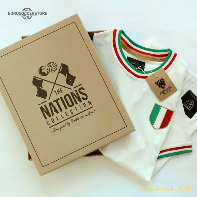 Vintage Italy Gli Azzurri Away Soccer Jersey-Football Shirts Shop
