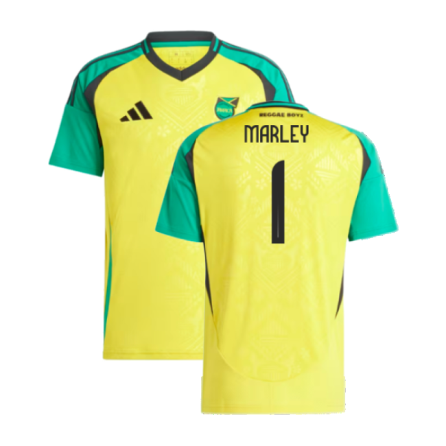 2024-2025 Jamaica Home Shirt (Marley 1)-Football Shirts Shop