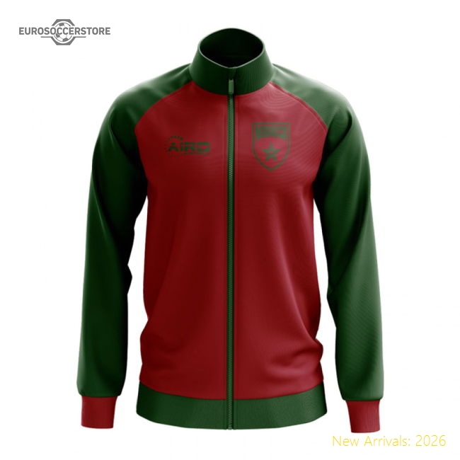 Morocco Concept Football Track Jacket (Red)-Football Shirts Shop
