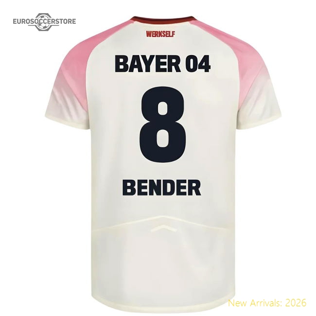 2025-2026 Bayer Leverkusen Away Shirt (Kids) (Bender 8)-Football Shirts Shop