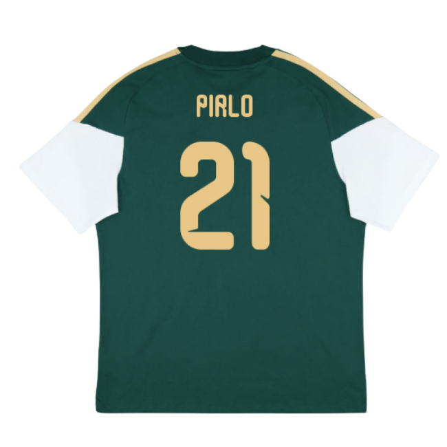 2026-2027 Italy Training Tee (Green) (Pirlo 21)-Football Shirts Shop