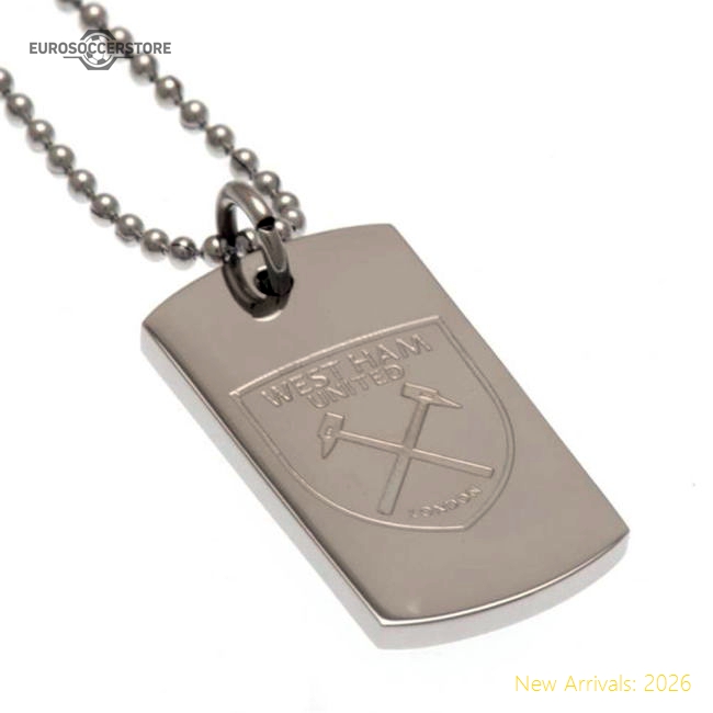 West Ham United FC Engraved Dog Tag & Chain-Football Shirts Shop