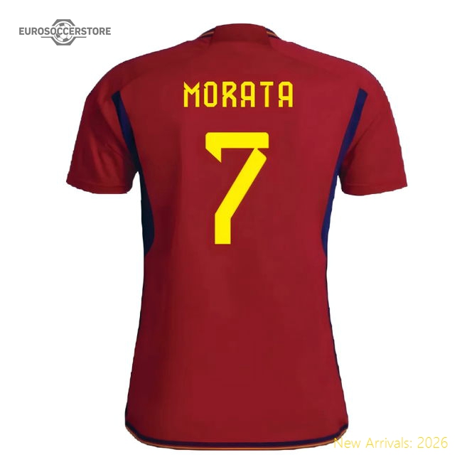2022-2023 Spain Home Shirt (MORATA 7)-Football Shirts Shop