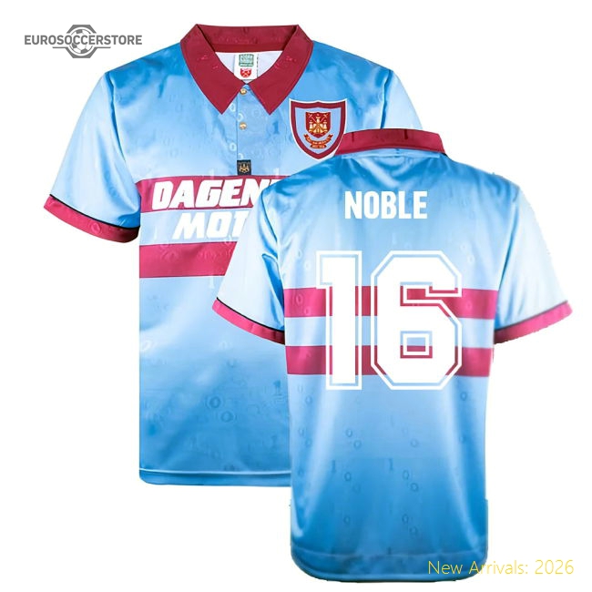 1995-1996 West Ham Away Retro Shirt (NOBLE 16)-Football Shirts Shop
