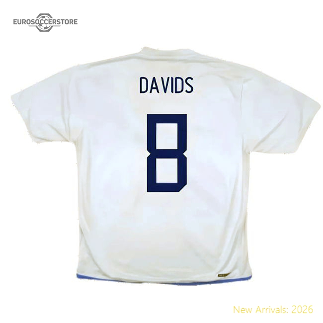 Holland 2006-08 Away Shirt ((Very Good) S) (Davids 8)-Football Shirts Shop