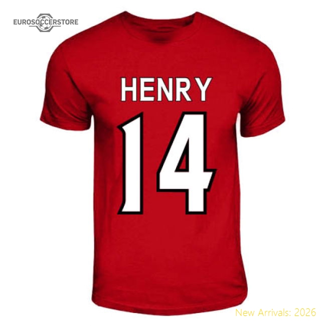 Thierry Henry Arsenal Hero T-shirt (red)-Football Shirts Shop