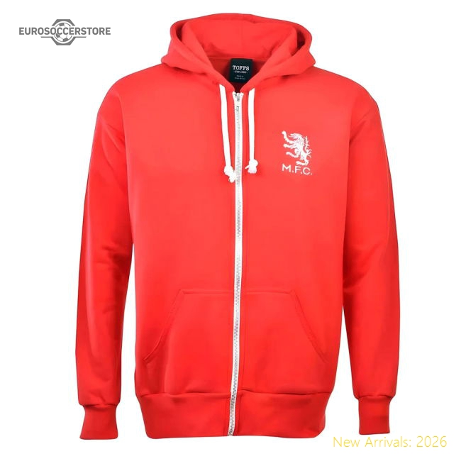 Middlesbrough Football Club Zipped Hoodie - Red-Football Shirts Shop