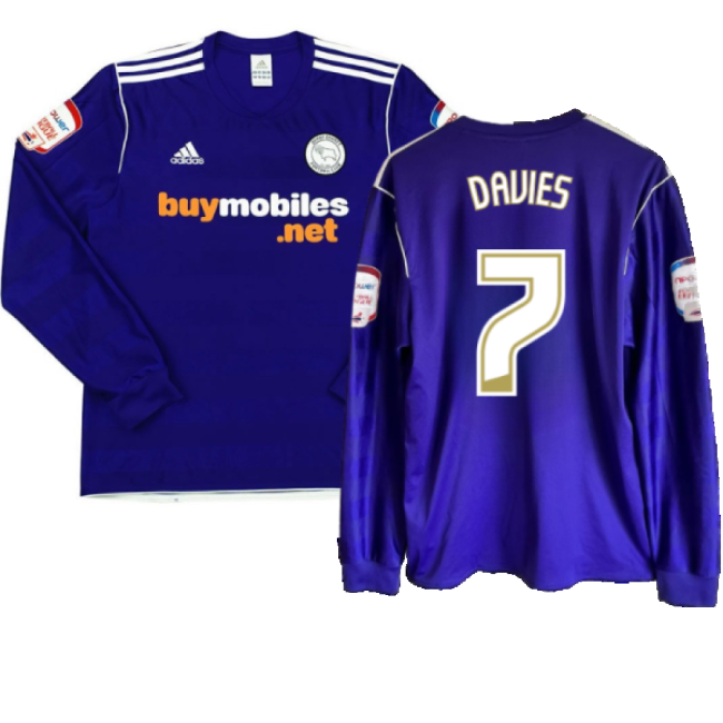 Derby County 2011-12 Away Long Sleeve Shirt (M) (Excellent) (Davies 7)-Football Shirts Shop