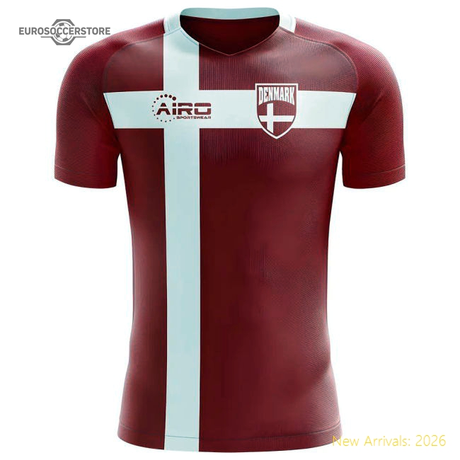 2025-2026 Denmark Flag Concept Football Shirt-Football Shirts Shop