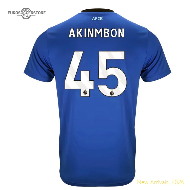 2025-2026 Bournemouth Away Shirt (Akinmbon 45)-Football Shirts Shop