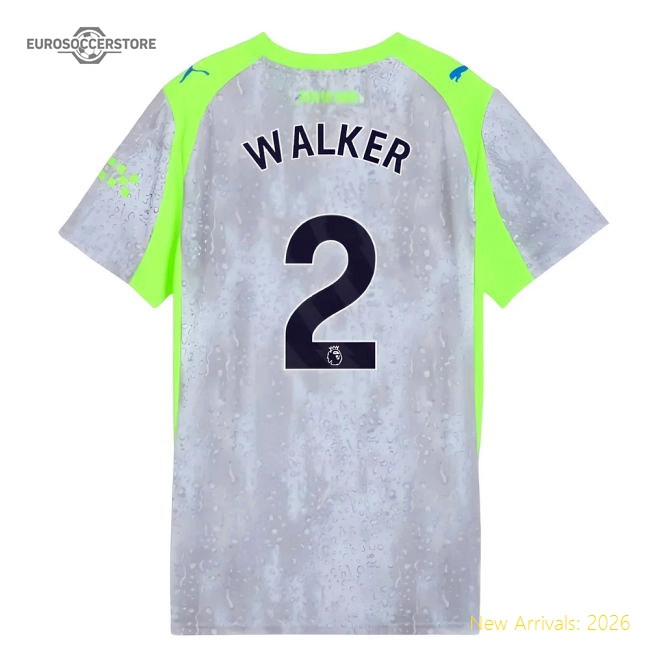 2025-2026 Man City Third Shirt (Womens) (Walker 2)-Football Shirts Shop