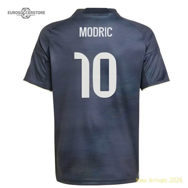 2025-2026 Real Madrid Away Shirt (Kids) (Modric 10)-Football Shirts Shop