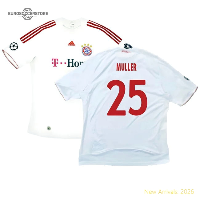 Bayern Munich 2008-09 Third Shirt ((Very Good) XXL) (Muller 25)-Football Shirts Shop
