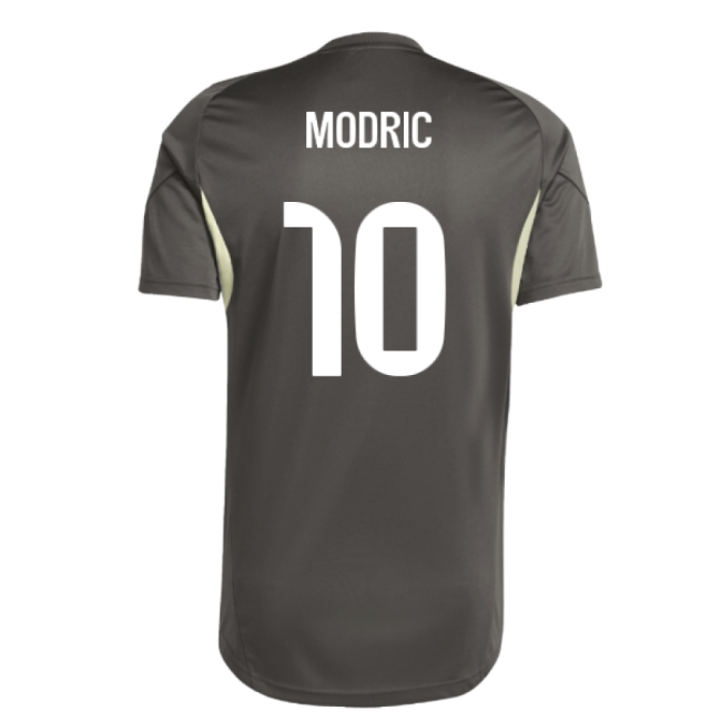 2025-2026 Real Madrid Training Jersey (Utility Grey) (Modric 10)-Football Shirts Shop