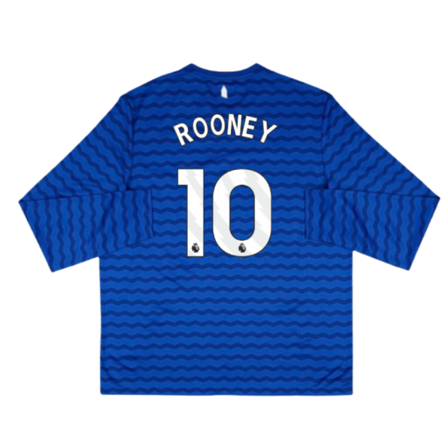 2025-2026 Everton Home Long Sleeve Shirt (Rooney 10)-Football Shirts Shop