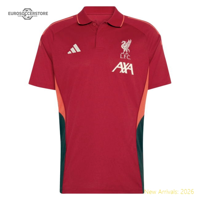 2025-2026 Liverpool Polo Shirt (Strawberry Red)-Football Shirts Shop