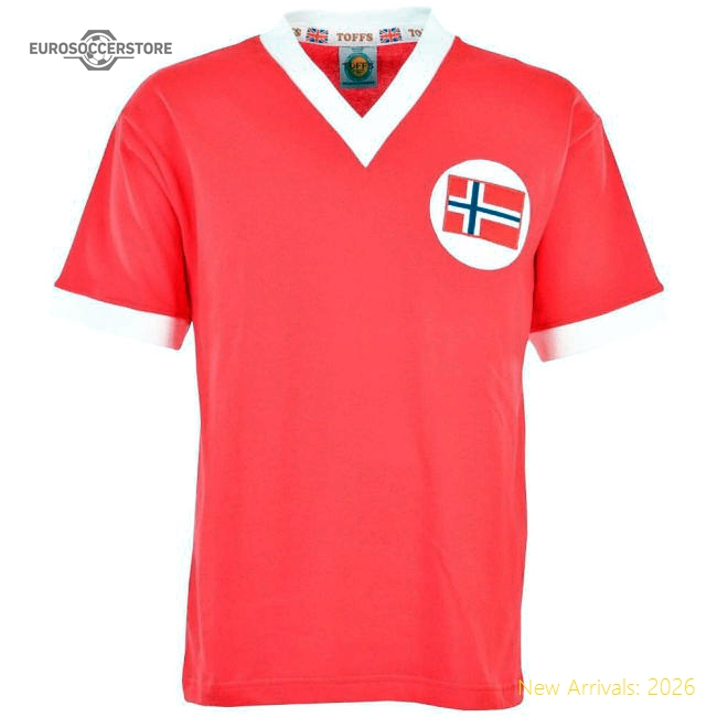 Norway 1960s Retro Football Shirt-Football Shirts Shop