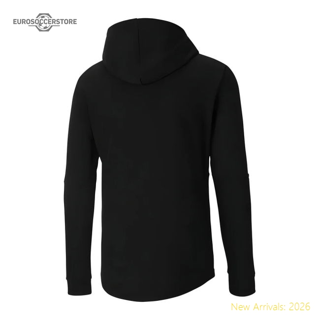 2020-2021 AC Milan Casuals Hoody (Black)-Football Shirts Shop
