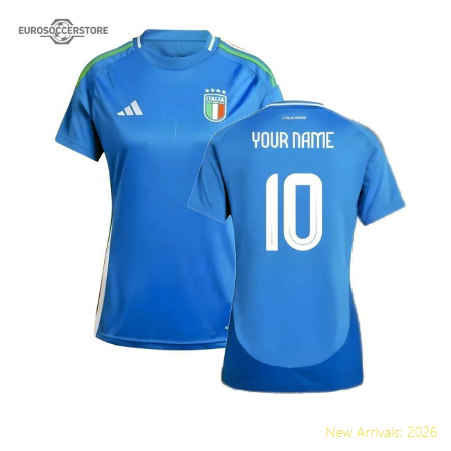 2024-2025 Italy Home Shirt (Ladies) (Your Name)-Football Shirts Shop