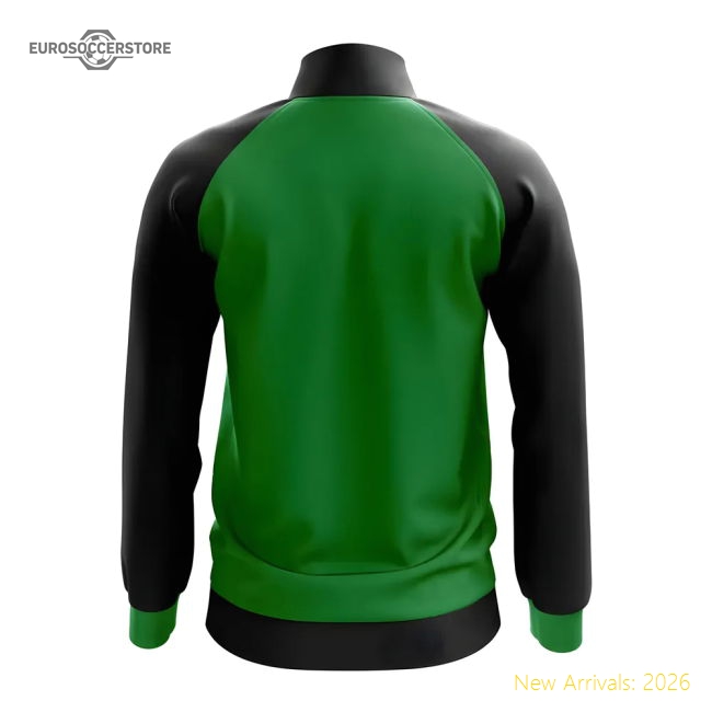 Bangladesh Concept Football Track Jacket (Green)-Football Shirts Shop