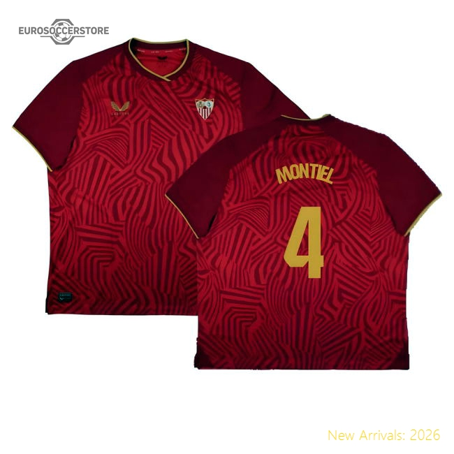 2023-2024 Sevilla Away Shirt (Montiel 4)-Football Shirts Shop