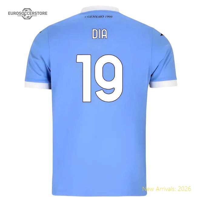 2025-2026 Lazio Home Shirt (Dia 19)-Football Shirts Shop