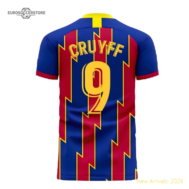 Catalonia 2025-2026 Home Concept Football Kit (Libero) (CRUYFF 9)-Football Shirts Shop
