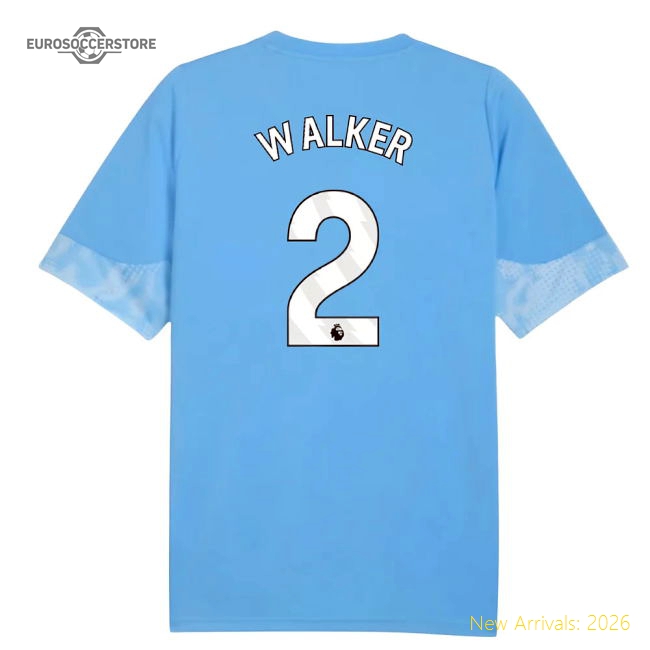 2025-2026 Man City Training Jersey (Light Blue) (Walker 2)-Football Shirts Shop