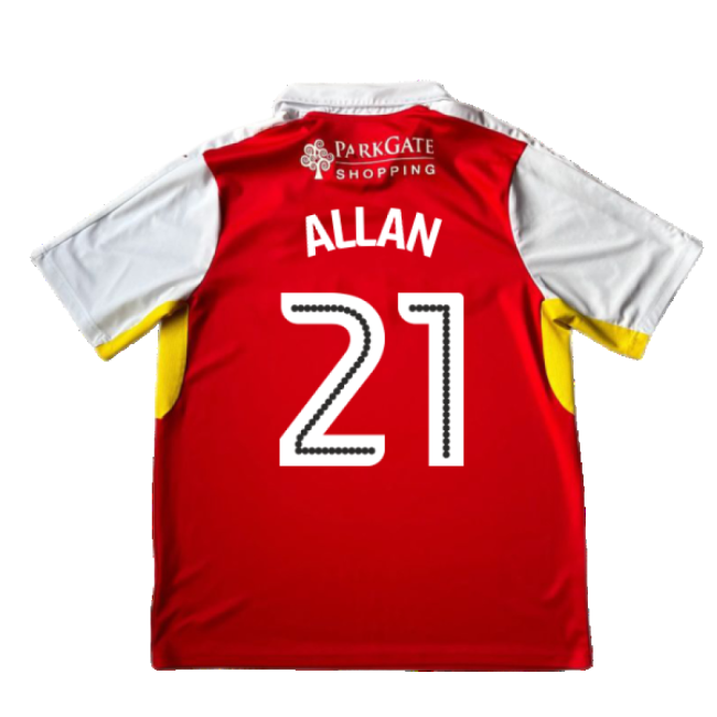 Rotherham 2016-17 Home Shirt ((Good) XL) (Allan 21)-Football Shirts Shop