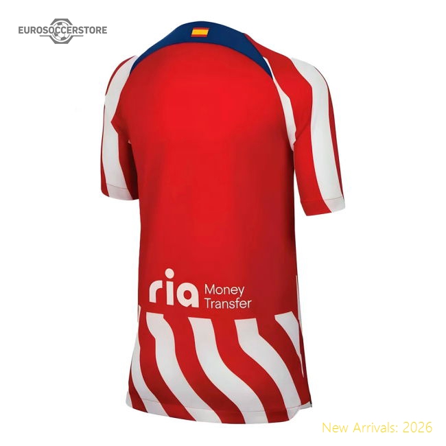2022-2023 Atletico Madrid Home Shirt (Kids) (GRIEZMANN 8)-Football Shirts Shop