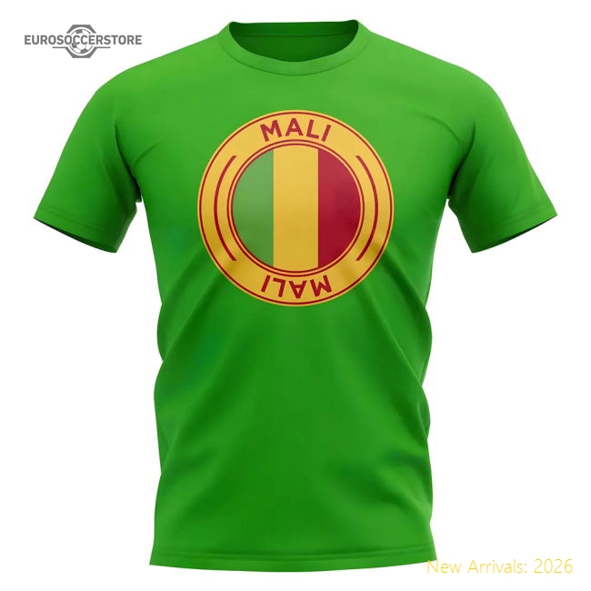 Mali Football Badge T-Shirt (Green)-Football Shirts Shop