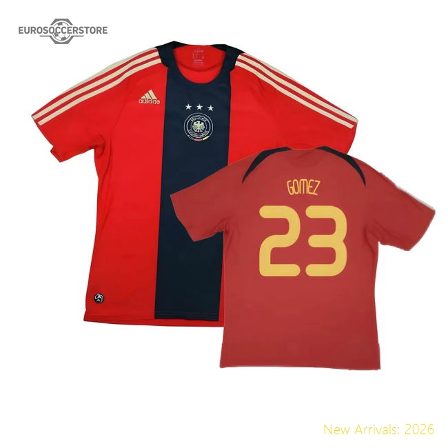 Germany 2008-10 Away Shirt ((Excellent) XXL) (GOMEZ 23)-Football Shirts Shop