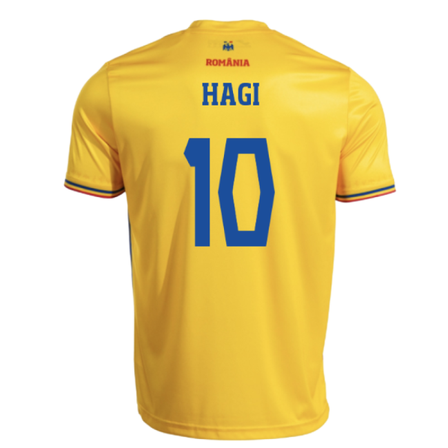 2025-2026 Romania Home Replica Shirt (Kids) (Hagi 10)-Football Shirts Shop