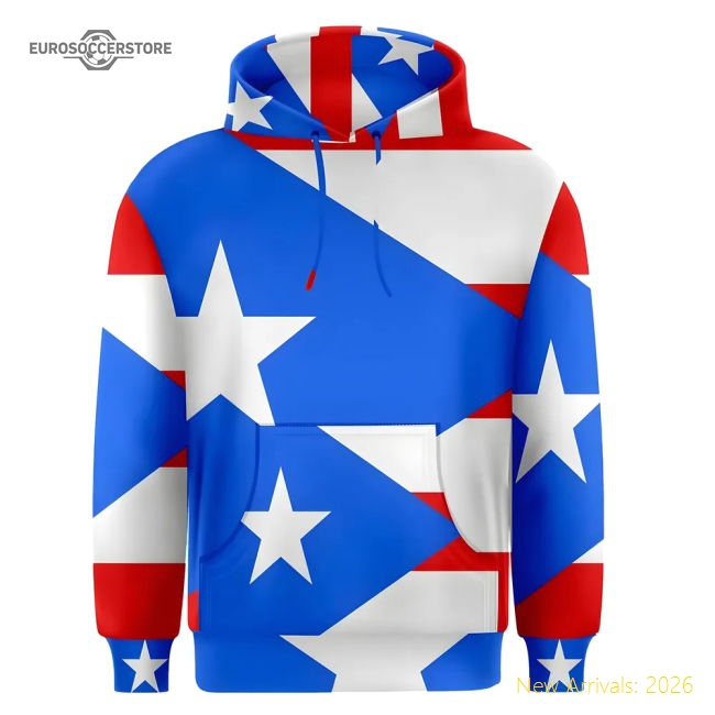Puerto Rico Sublimated Flag Hoody-Football Shirts Shop